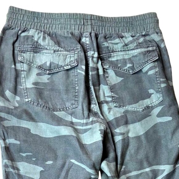 Splendid Gray Camo Jogger Large in Super Soft Linen Blend Fabric with Pockets - Picture 5 of 7